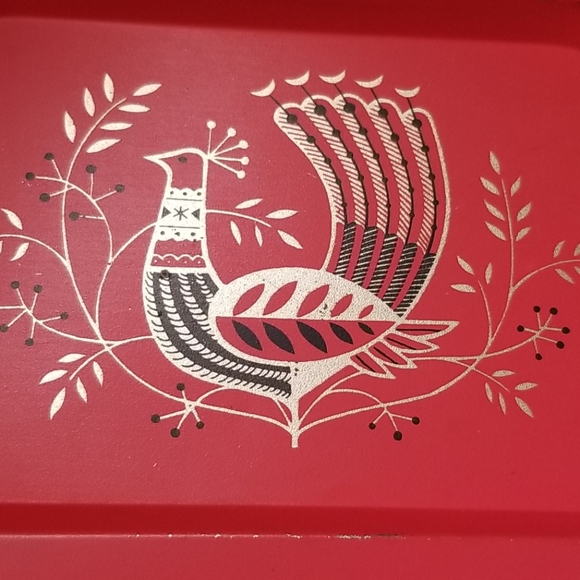 1960s Maxey Peacock Metal  Small Snack Tray - Picture 2 of 5